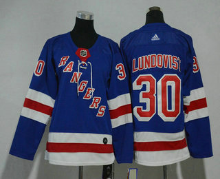 Youth New York Rangers #30 Henrik Lundqvist Light Blue Home 2017-2018 Hockey Stitched NHL Jersey