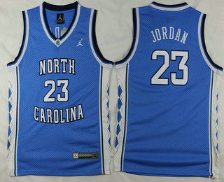 Youth North Carolina Tar Heels #23 Michael Jordan Light Blue Swingman Jersey