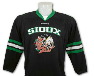 Youth North Dakota Fighting Sioux Blank Black Stitched College Ice Hockey Jersey