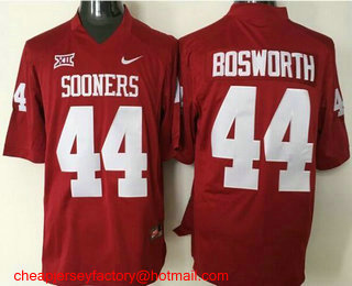 Youth Oklahoma Sooners #44 Brian Bosworth Red Stitched NCAA Nike College Football Jersey