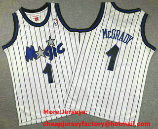 Youth Orlando Magic #1 Tracy McGrady White 2003 Throwback Swingman Jersey