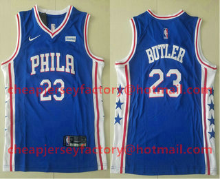 Youth Philadelphia 76ers #23 Jimmy Butler Blue 2017-2018 Nike Swingman Stubhub Stitched NBA Jersey