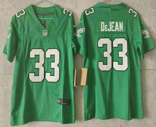 Youth Philadelphia Eagles #33 Cooper DeJean Green FUSE Vapor Limited Throwback Stitched Jersey