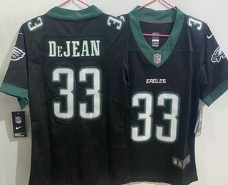 Youth Philadelphia Eagles #33 Cooper DeJean Limited Black Vapor Jersey