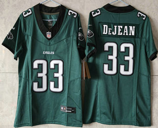 Youth Philadelphia Eagles #33 Cooper DeJean Limited Midnight Green FUSE Vapor Jersey