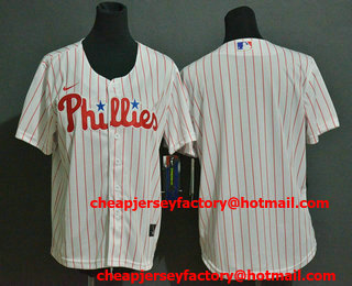 Youth Philadelphia Phillies Blank White Stitched MLB Cool Base Nike Jersey