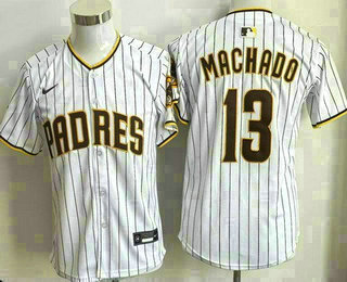 Youth San Diego Padres #13 Manny Machado White Limited Jersey