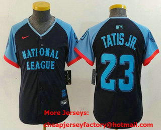 Youth San Diego Padres #23 Fernando Tatis Jr Navy 2024 All Star Limited Stitched Jersey