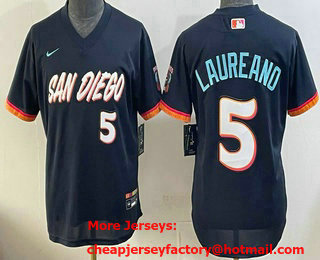 Youth San Diego Padres #5 Ramon Laureano Navy 2026 City Connect Stadium Jersey