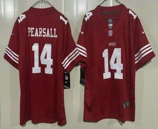 Youth San Francisco 49ers #14 Ricky Pearsall Limited Red Vapor Jersey