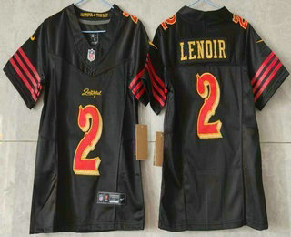 Youth San Francisco 49ers #2 Deommodore Lenoir Limited Black Rivalries FUSE Vapor Jersey
