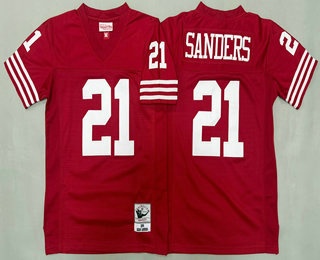 Youth San Francisco 49ers #21 Deion Sanders Red 1994 Throwback Jersey