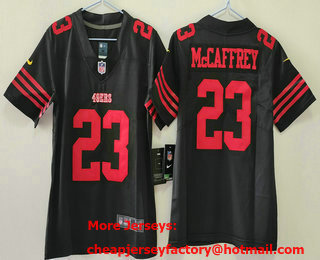 Youth San Francisco 49ers #23 Christian McCaffrey Black Limited Vapor Jersey