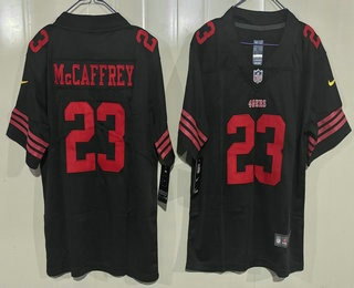Youth San Francisco 49ers #23 Christian McCaffrey Limited Black Vapor Jersey