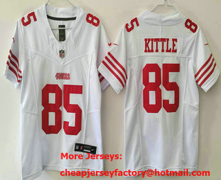 Youth San Francisco 49ers #85 George Kittle White Limited Vapor FUSE Jersey