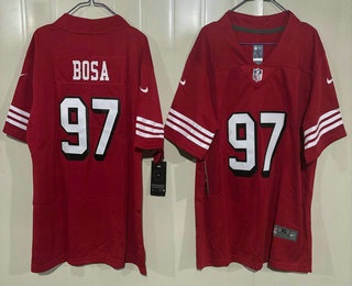 Youth San Francisco 49ers #97 Nick Bosa Limited Red Throwback Vapor Jersey