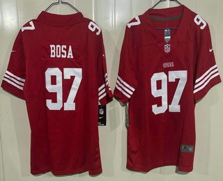 Youth San Francisco 49ers #97 Nick Bosa Limited Red Vapor Jersey