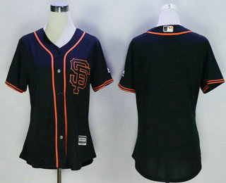 Youth San Francisco Giants Blank Black SF Cool Base Baseball Jersey