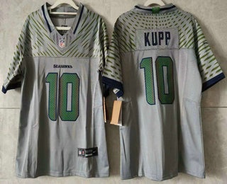 Youth Seattle Seahawks #10 Cooper Kupp Limited Grey Rivalries FUSE Vapor Jersey
