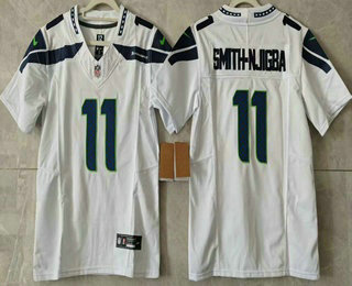 Youth Seattle Seahawks #11 Jaxon Smith Njigba Limited FUSE White Vapor Jersey
