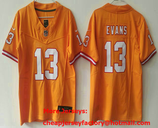 Youth Tampa Bay Buccaneers #13 Mike Evans Orange 2023 FUSE Vapor Limited Stitched Jersey