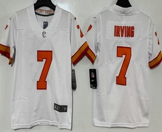 Youth Tampa Bay Buccaneers #7 Bucky Irving Limited White Throwback Vapor Jersey