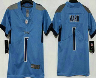 Youth Tennessee Titans #1 Cameron Ward Limited Blue Vapor Jersey