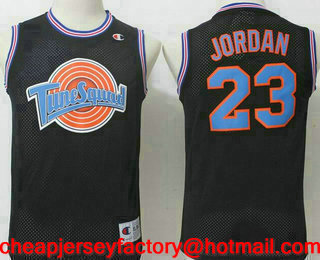 Youth The Movie Space Jam #23 Michael Jordan Black Soul Swingman Basketball Jersey