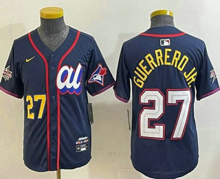 Youth Toronto Blue Jays #27 Vladimir Guerrero Jr Navy 2025 All Star Limited Jersey