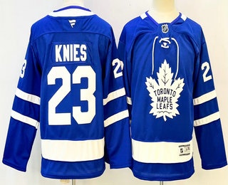 Youth Toronto Maple Leafs #23 Matthew Knies Blue Authentitc Jersey