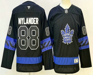 Youth Toronto Maple Leafs #88 William Nylander Black 2025 Stitched Jersey