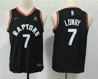 Youth Toronto Raptors #7 Kyle Lowry Black 2018 Nike Swingman Sun Life Stitched NBA Jersey