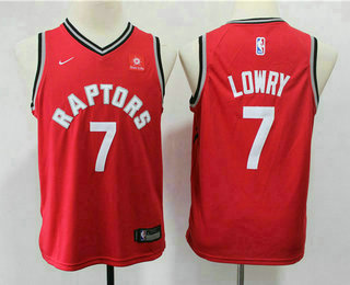 Youth Toronto Raptors #7 Kyle Lowry Red 2018 Nike Swingman Sun Life Stitched NBA Jersey