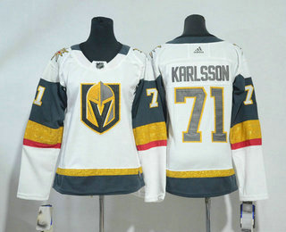 Youth Vegas Golden Knights #71 William Karlsson White 2017-2018 Hockey Stitched NHL Jersey