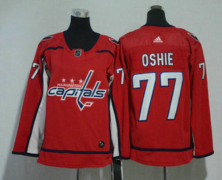 Youth Washington Capitals #77 T.J. Oshie Red 2017-2018 Hockey Stitched NHL Jersey