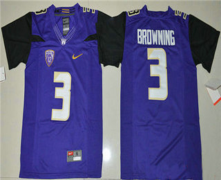 Youth Washington Huskies Jake Browning 3 College Football Limited Jersey - Purple