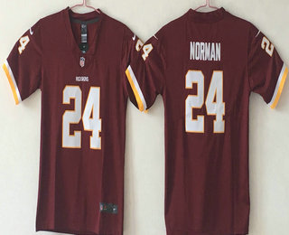 Youth Washington Redskins #24 Josh Norman Burgundy Red 2017 Vapor Untouchable Stitched NFL Nike Limited Jersey