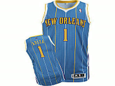 New Orleans Hornets 1 Trevor Ariza Revolution 30 Road Jersey