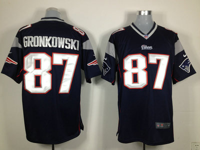 New England Patriots 87 Rob Gronkowski Blue 2012 Nike NFL Elite Jerseys 