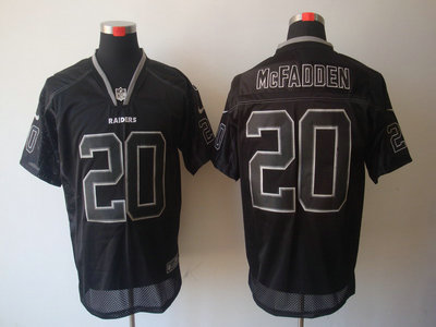 Nike Oakland Raiders 20 Darren McFadden Lights Out Black Elite Jersey